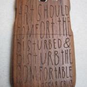 Samsung Galaxy S3  case - wooden cases walnut / cherry or bamboo -  Art should